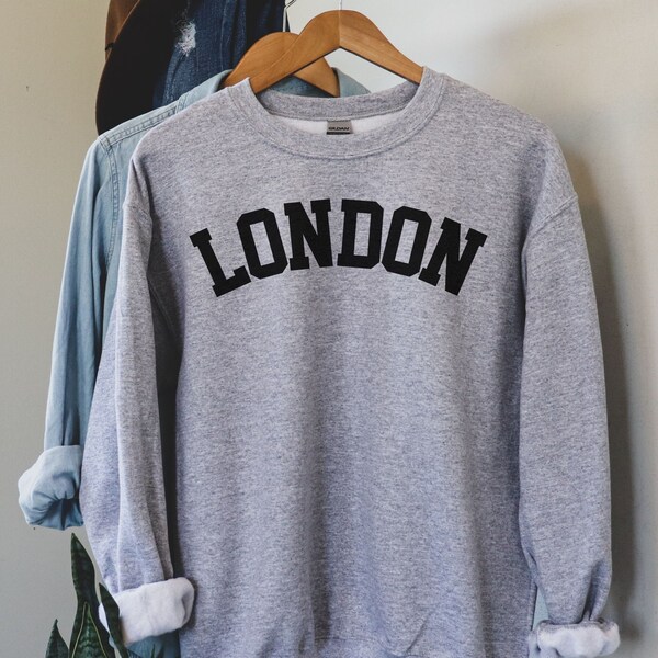 London College Style Sweatshirt, London Lover Sweater, British Shirt, England Tee, London Travel Gift, London Trip Souvenir, Love London