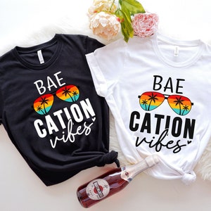 Baecation Shirts, Couples Travel Shirt, Couples Trip Shirt, Matching Vacation Shirt For Honeymoon Couple, Girls Trip Bachelorette Beach Tees