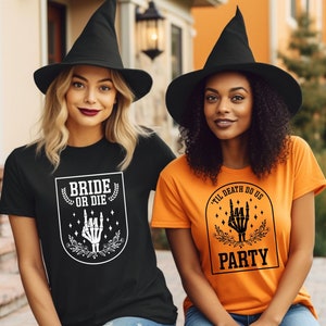 Bridal Party T-Shirts, Bride Or Die Shirt, Funny Bachelorette Party T-Shirts, Bridesmaid T-Shirt Gift, Til Death Do Us Party Tee, Girls Trip