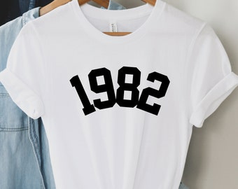 1982 Birthday Shirt For Men - 'Gettin' Old Pissy And Cranky' 43rd Bday Gift Tee, Customizable