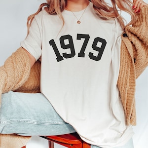 1979 Birthday Year Shirt, 1979 Number Shirts, Born in 1979 Tee, 1979 Birth Year Number Shirt, Vintage 1979 Apparel, !979 Tshirt Gift Women