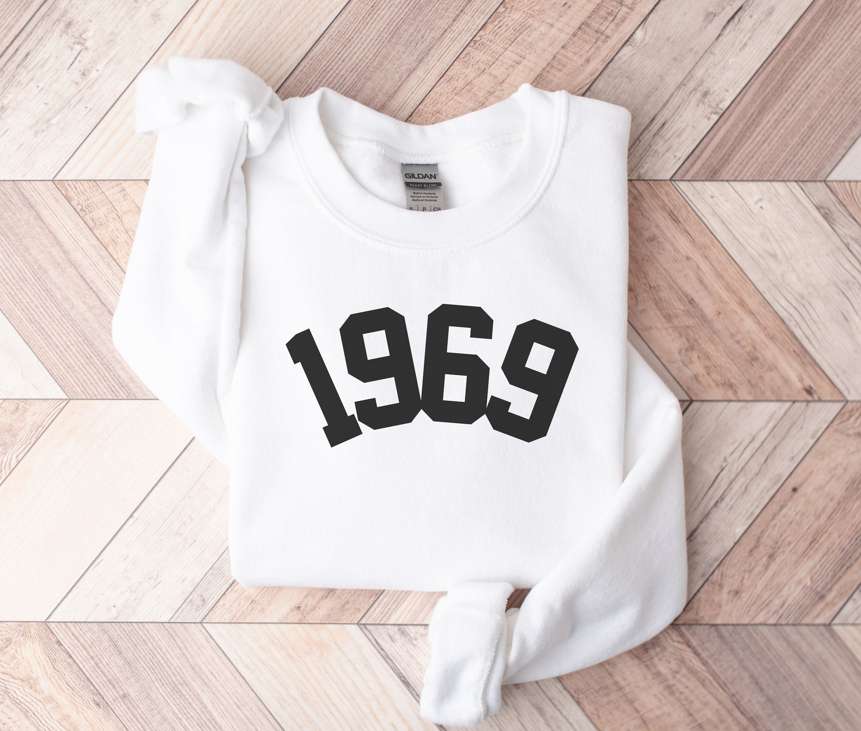 1969 Birthday Year Number Sweatshirt for Women Women s Vintage 1969 Sweater Birthday Gift College Style 1969 Shirt Born in 1969 Sweater Etsy