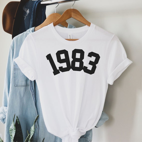 1983 Camisa Cumpleaños 1983 Camisa - Etsy España