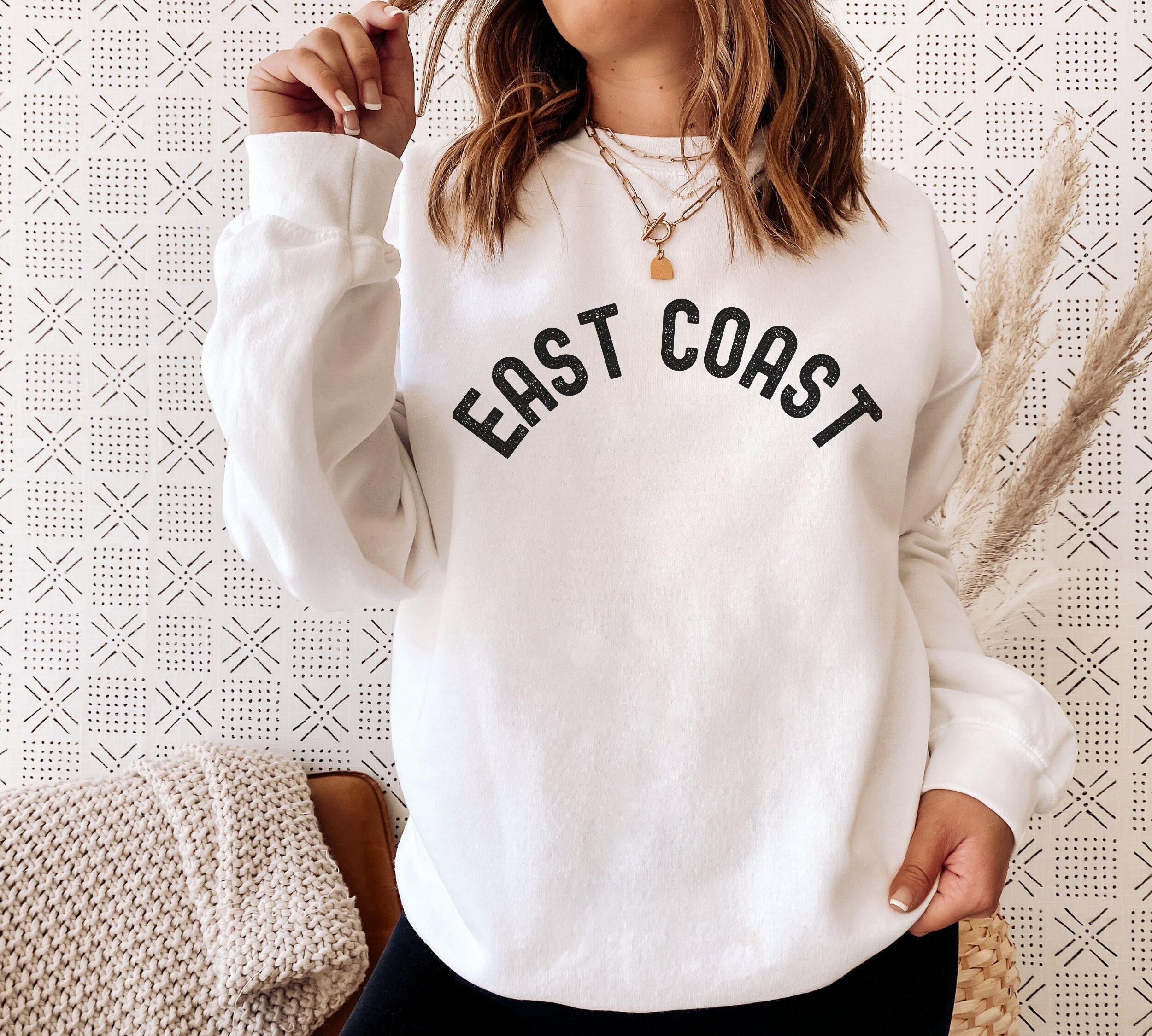 East Coast Sweatshirt New York City Sweater East Coast Souvenir Shirt United States Gift Top East Coast Traveler Pullover East Coast Top