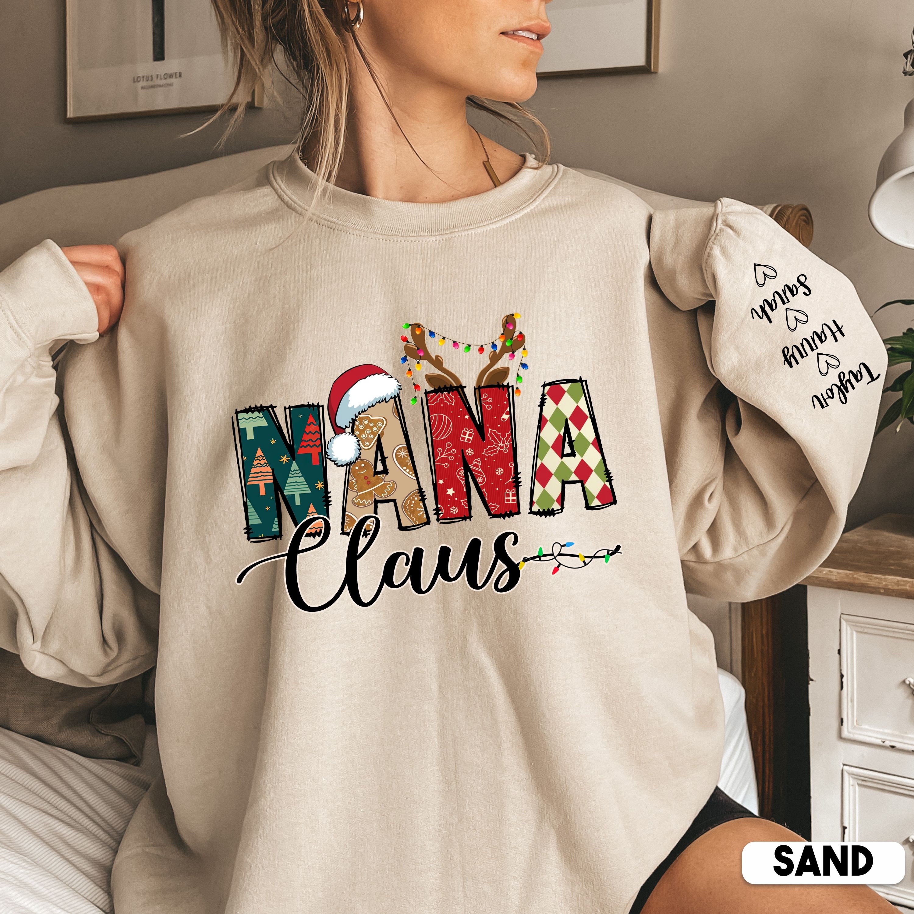 Nana claus sweatshirt deals