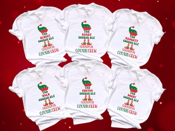 Cousin Crew T-Shirt Matching Cousin Elf Costume T-Shirt Cousin Crew T-Shirt Matching Cousin Elf Costume T-Shirt