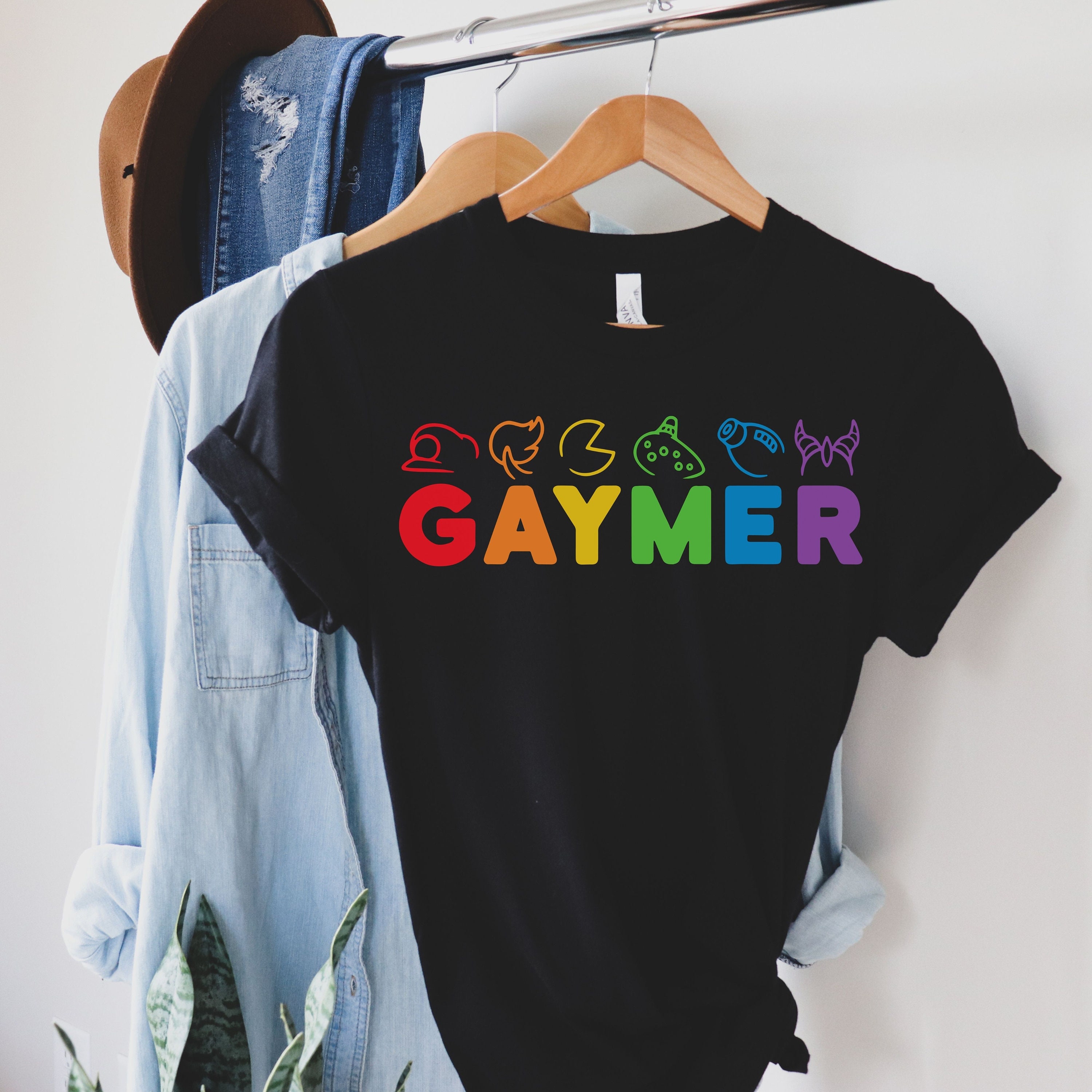 Gaymer Shirt Funny Gay Pride Tshirt Lesbian Tee Girl Gamer