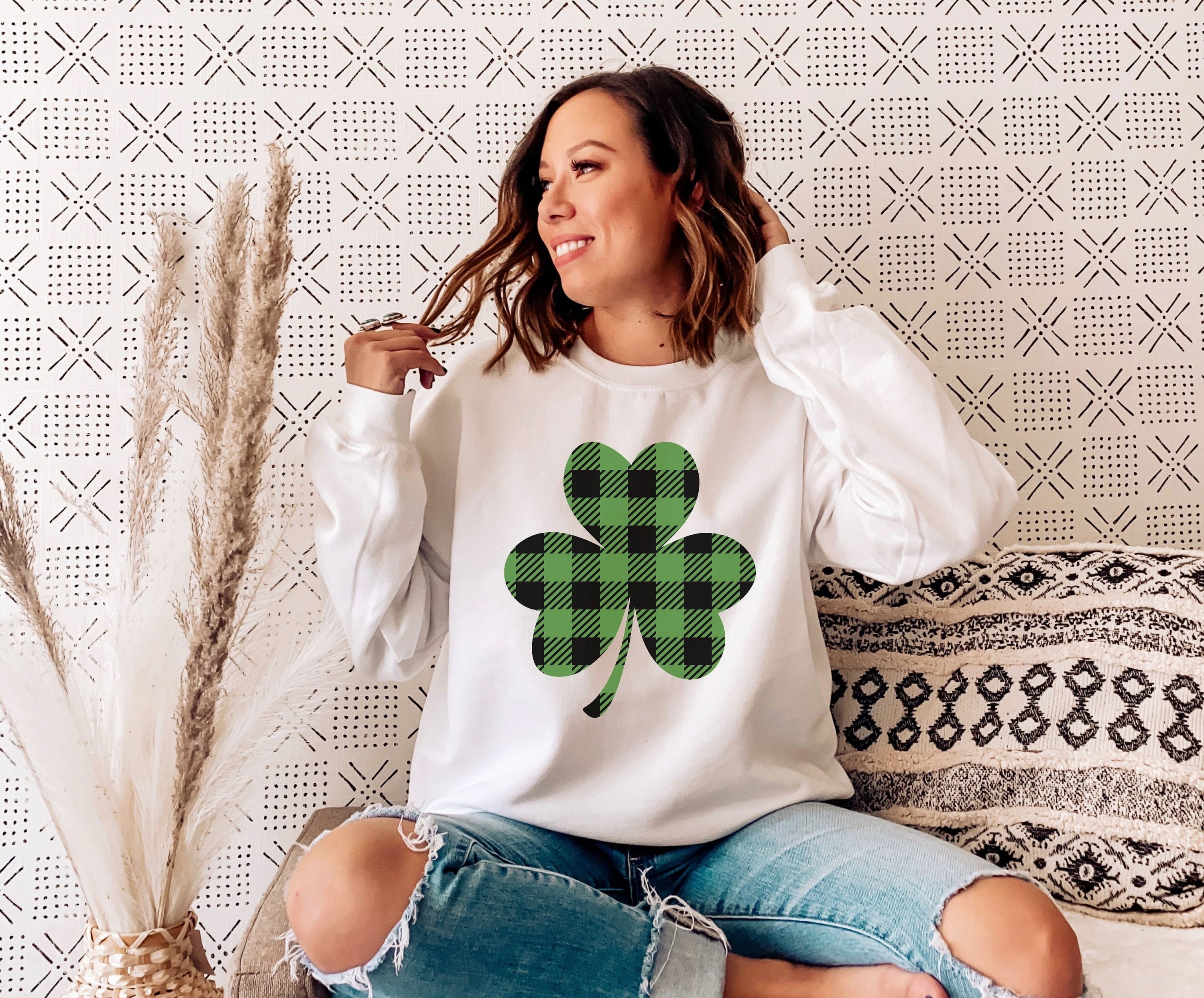 St. Patricks Day Sweatshirt Women St Pattys Day Sweater | Etsy