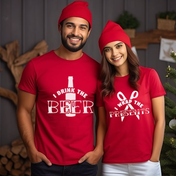 Mens Her Buck Couples Matching Christmas Pajamas Costume Gift T-Shirt Mens Her Buck Couples Matching Christmas Pajamas Costume Gift T-Shirt