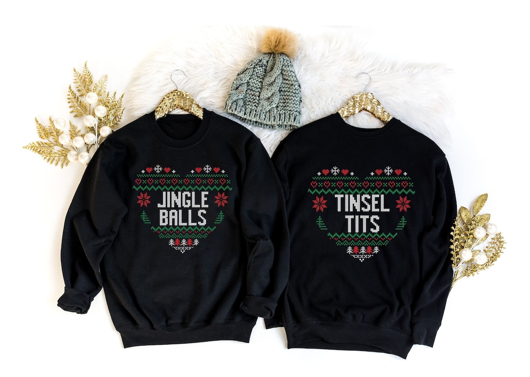Hoodie Single Bells Christmas Sweater Jingle Balls Ugly Sweater