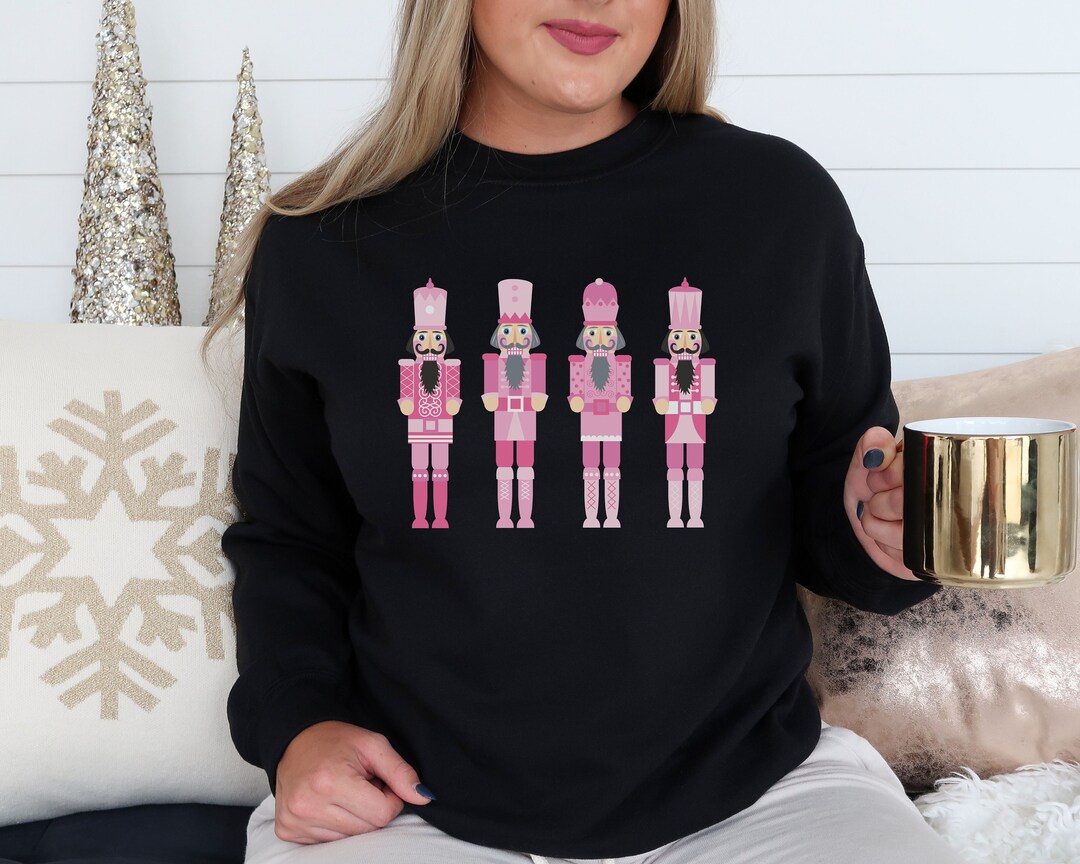 Christmas Nutcracker Shirt, Retro Nutcracker Ballet Sweatshirt, Pink
