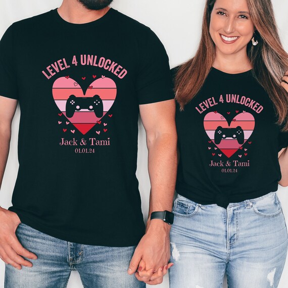 Fiance Level Unlocked T-Shirt For A New Fiance Gamer Fiance Level Unlocked T-Shirt For A New Fiance Gamer