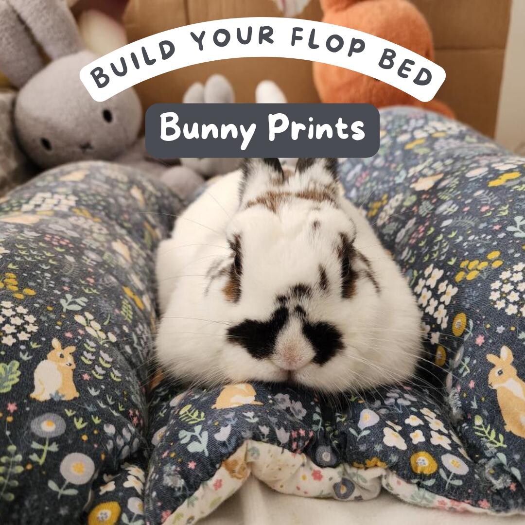 Flop Bed for Rabbits, Small Pets, Cats (bunny Print Listing) - Etsy Canada