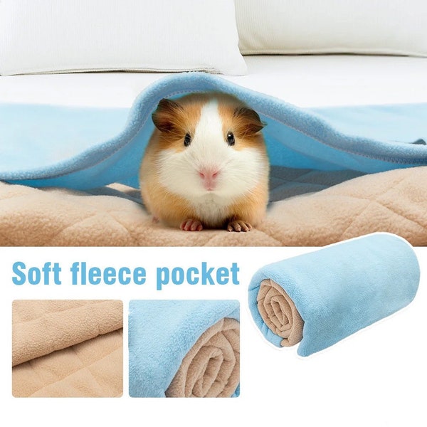 Guinea Pig Bedding Cage Liner for Midwest Size Guinea Pig Cage with Soft Burrow Pocket