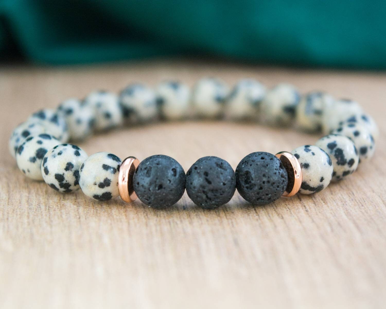 Good Vibes - Dalmatian Jasper Faceted Mini Zest Bracelet