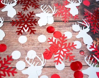 100 Pink shiny Reindeer Table Confetti CARD Christmas Table-buy 2,get 1 FREE 100 Pink shiny Reindeer Table Confetti CARD Christmas Table-buy 2,get 1 FREE