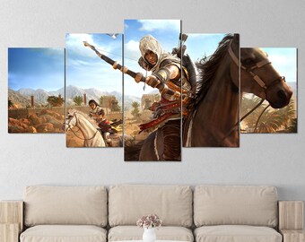 counter strike cs go stretched canvas art 5 pcs canvas wall etsy