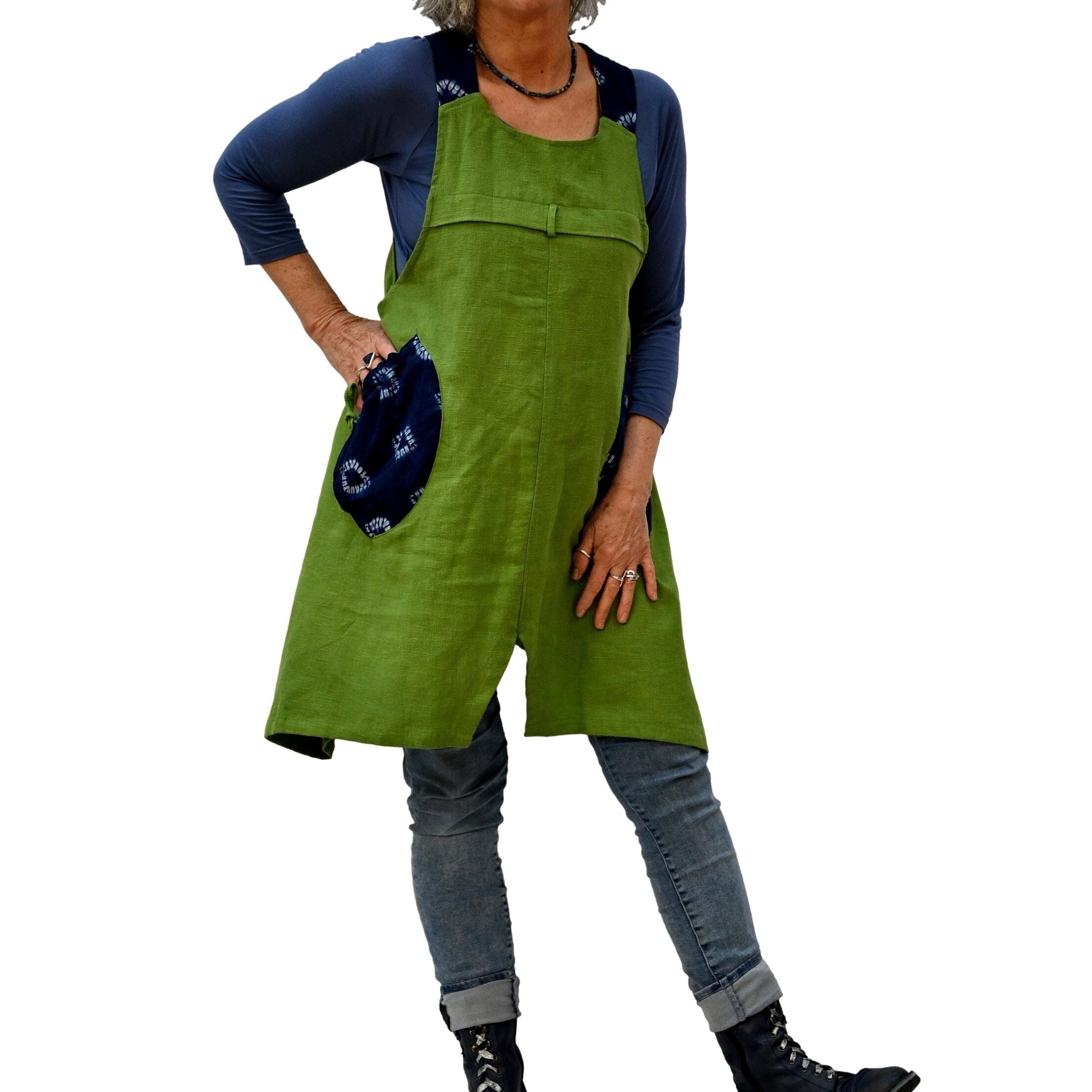 Dungaree Dress Green - Etsy