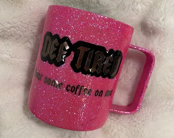 Taza de café def cansada