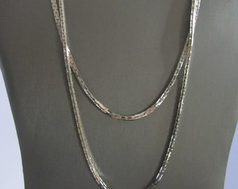 Vendôme Silver Plate 36" Long Chain Necklace