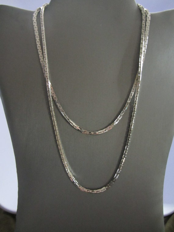 Vendôme Silver Plate 36" Long Chain Necklace