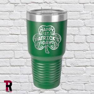 Lucky Mama 40oz Quencher Tumbler, St Patricks Day, Four Leaf