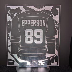 Custom LED Jersey Light Insert - Personalized Sports Memorabilia ...