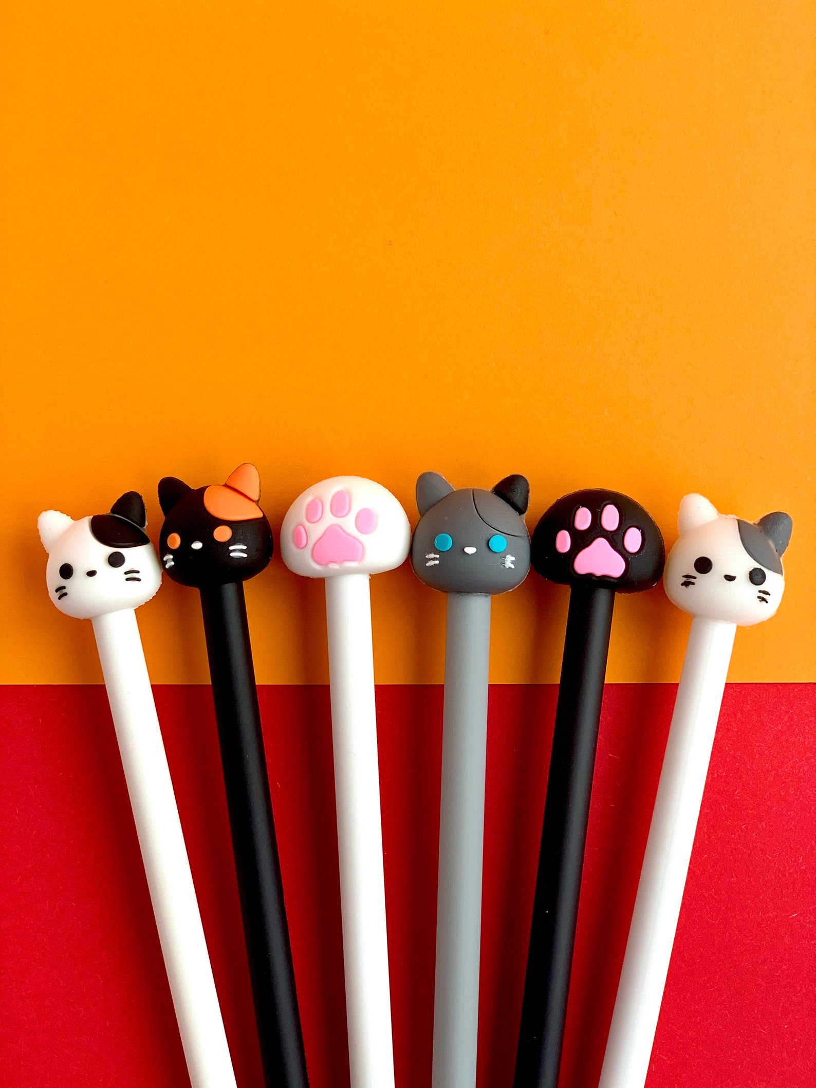 Cat Pen. Cat. Cat Paw. Paw. Gel Pen. Black Ink. Cute. Kawaii. - Etsy
