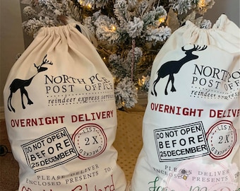 Twisted Envy Personlised A Big Pile Of Presents Personalised Santa Sack Gift Bag 
