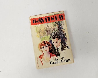 1945 El Testigo de Grace Livingston Hill Novela romántica clásica de tapa dura