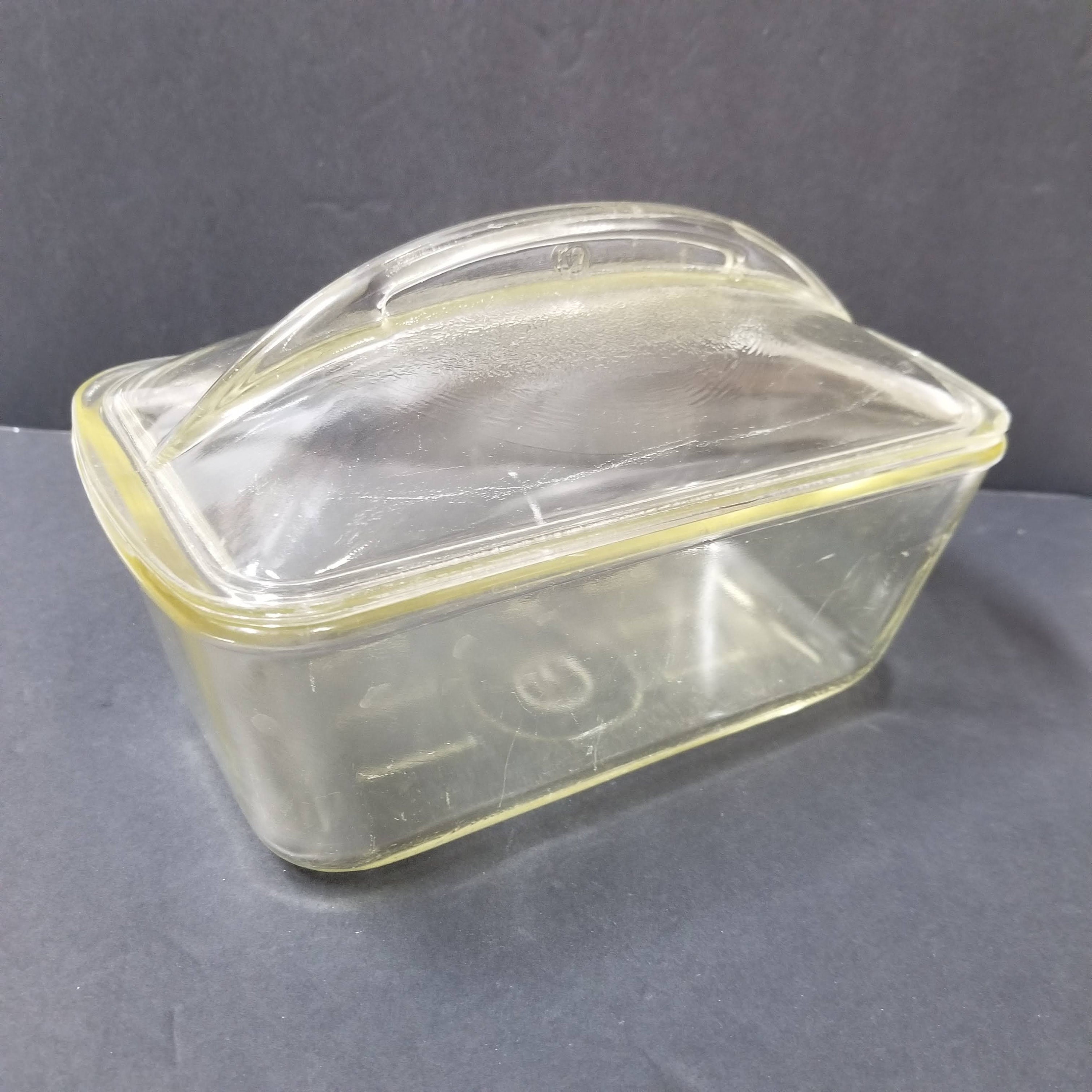Westinghouse Clear Glass Loaf Pan With Lid Vintage Bread Etsy