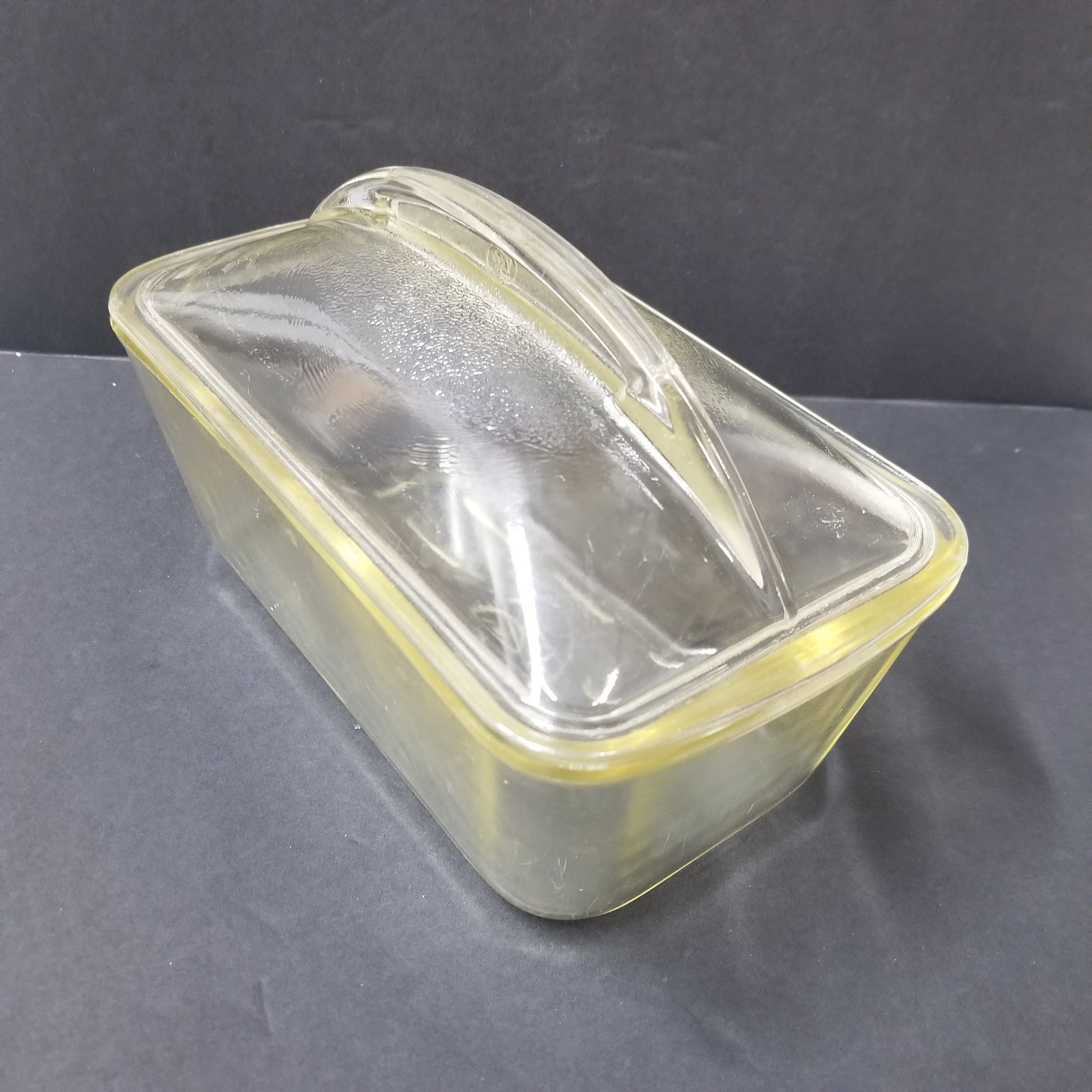 Westinghouse Clear Glass Loaf Pan With Lid Vintage Bread Etsy