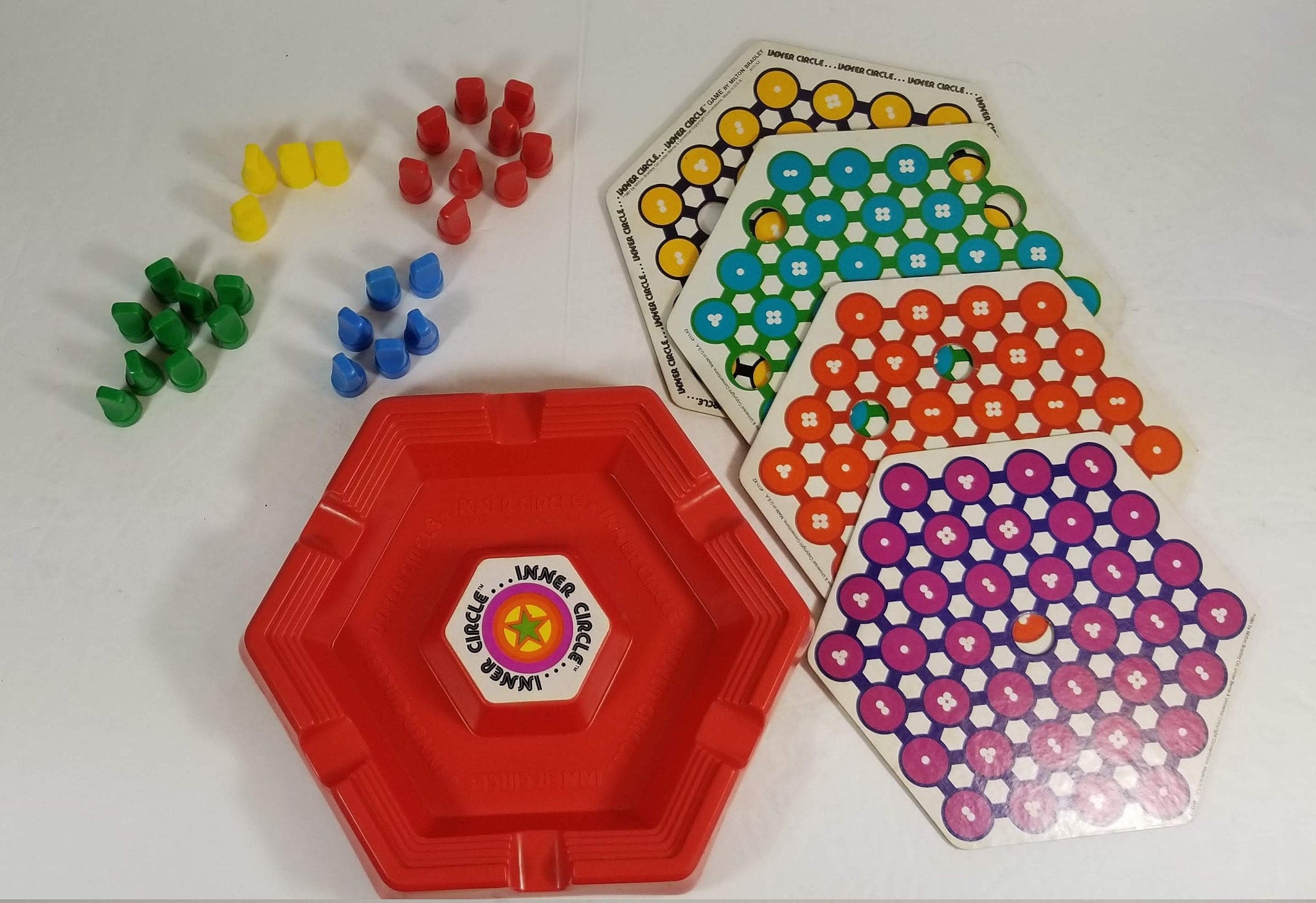 Inner Circle Peg Vintage Strategy Board Game for All Ages Etsy