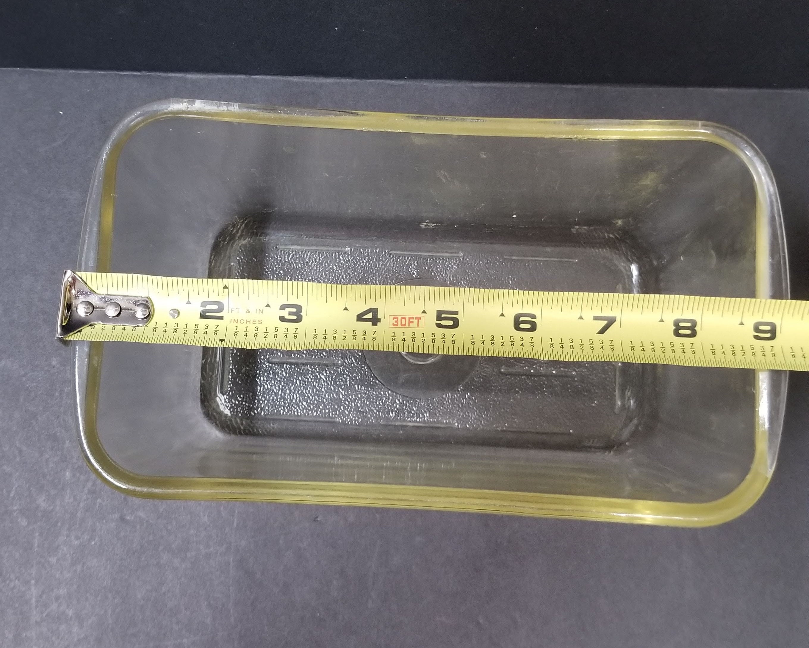 Westinghouse Clear Glass Loaf Pan With Lid Vintage Bread Etsy