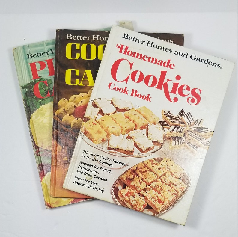 3 Mcm Baking Cookbooks Better Homes Gardens 1960s Desserts Etsy