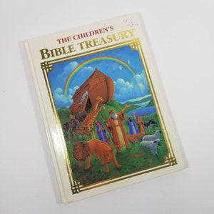 Tesoro bíblico infantil de 1993, libro de historias cristianas ilustradas para niños