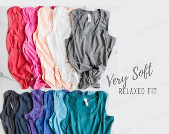 SOFT Tanks - Free Exchanges- Tank Tops Many Colors - Plain Tanks - Tanks for Vinyl - Blank Shirts to Put Vinyl On - Tri-Blend Soft Tank or T