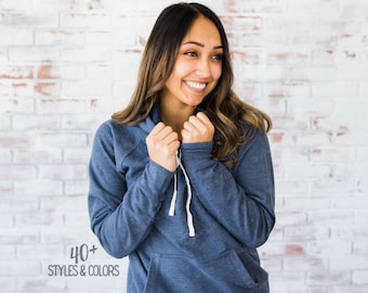 Blank Hoodies - Thick Hoodie or Light-Weight Hooded T Shirts - Plain Hoodies - Triblend Hoodie for Decorating -  FREE SHIPPING over 35 Blank