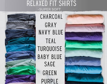 Super Soft Relaxed Fit Shirts - Free Shipping on 3 - Unisex Blank T Shirts - Lots of Color Options - or ladies Fitted Bulk T Shirt Ordering