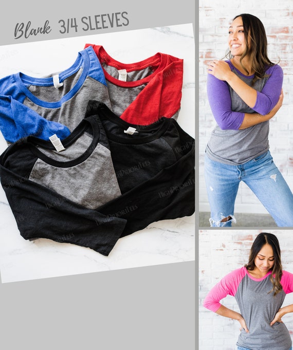 Blank raglan shirts hotsell