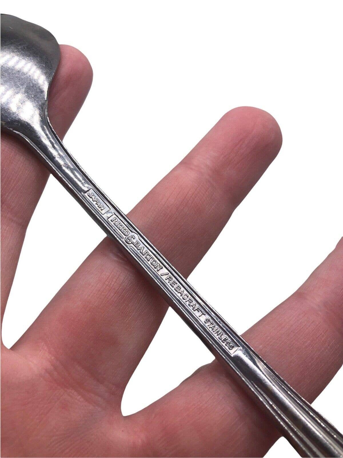 10 Cuillères à Soupe Reed & Barton Lyndon – Inox – Motif Scrolls – Occasion