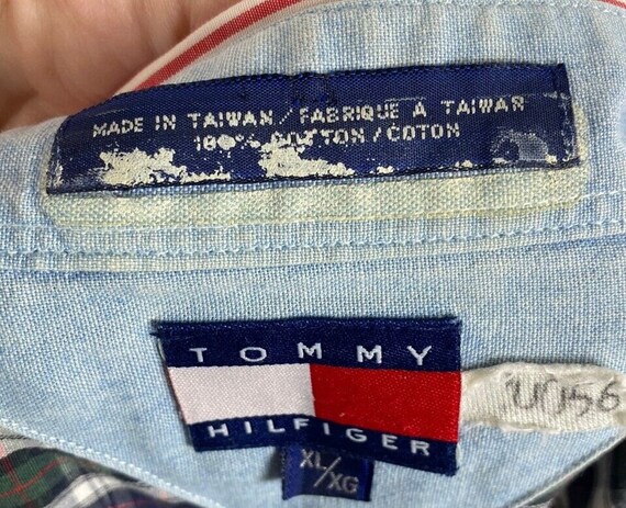 Vintage Tommy Hilfiger Shirt XL Mens Button Down … - image 8