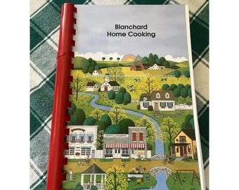 Blanchard Oklahoma Recipe Cookbook Spiral Bound Town Ice Cream Kabobs Stew +