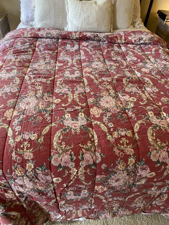 Ralph Lauren Danielle Marseilles Full Queen Comforter Country Red