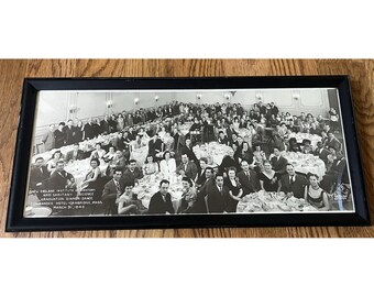 Foto de la cena de gala del Instituto de Anatomía y Ciencias Sanitarias de Nueva Inglaterra, 1948, Massachusetts.