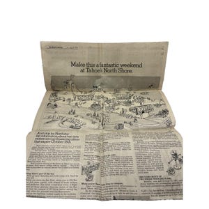 San Francisco Chronicle Newspaper August 1975 70s North Shore Tahoe Kings Beach