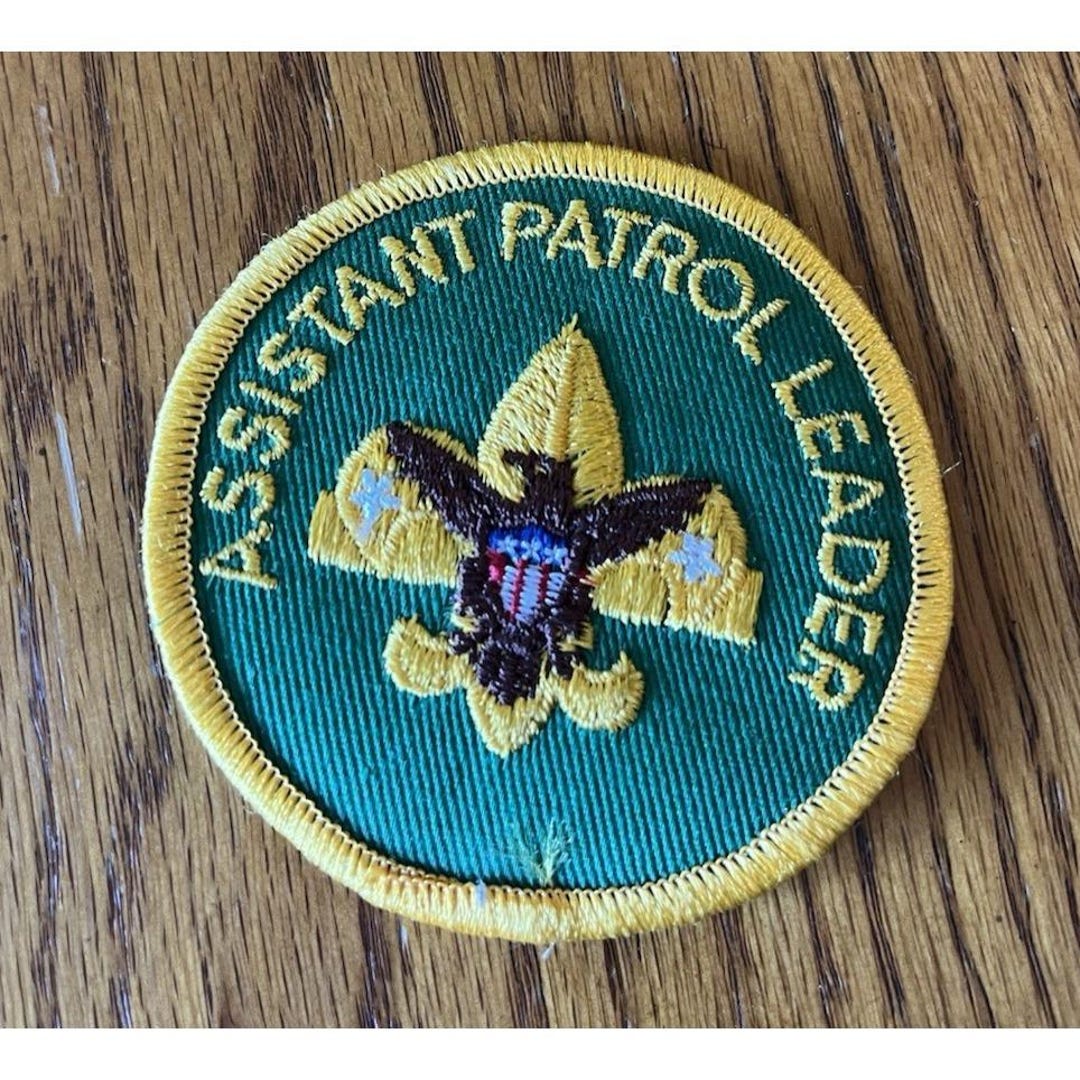 Vintage Assistant Patrol Leader BSA Boy Scouts Patch 1960s Era Green ...
