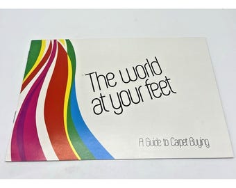 Vintage 1960s Masland Carpets Colorful Brochure Booklet Guide Decor MCM Design