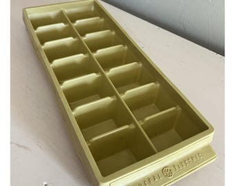 Bac à glaçons en plastique empilable GE General Electric vintage original amande des années 1970