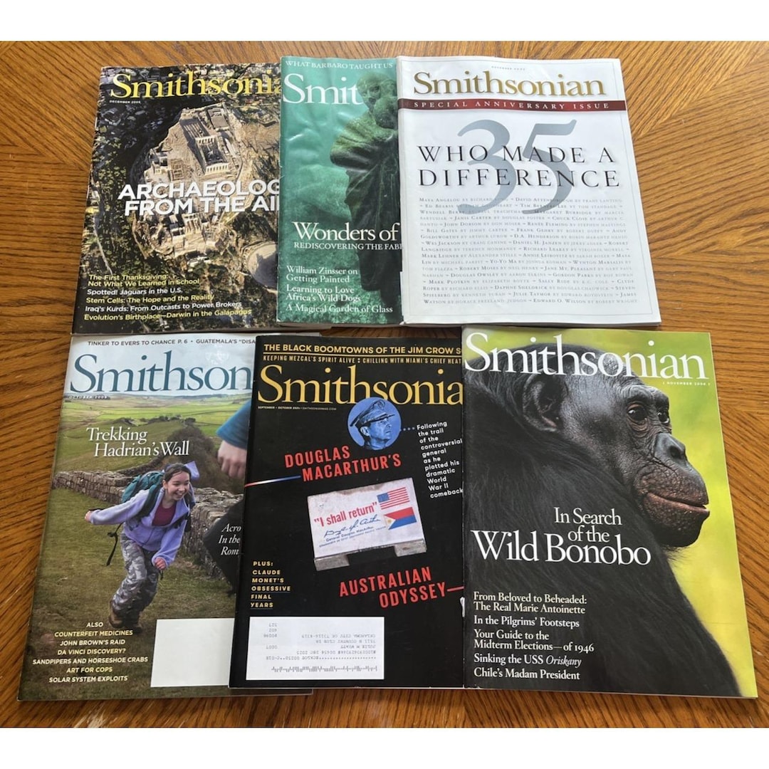 Smithsonian Magazine Lot 6 Issues 2004 2007 2009 Anniversary Issue Wild ...